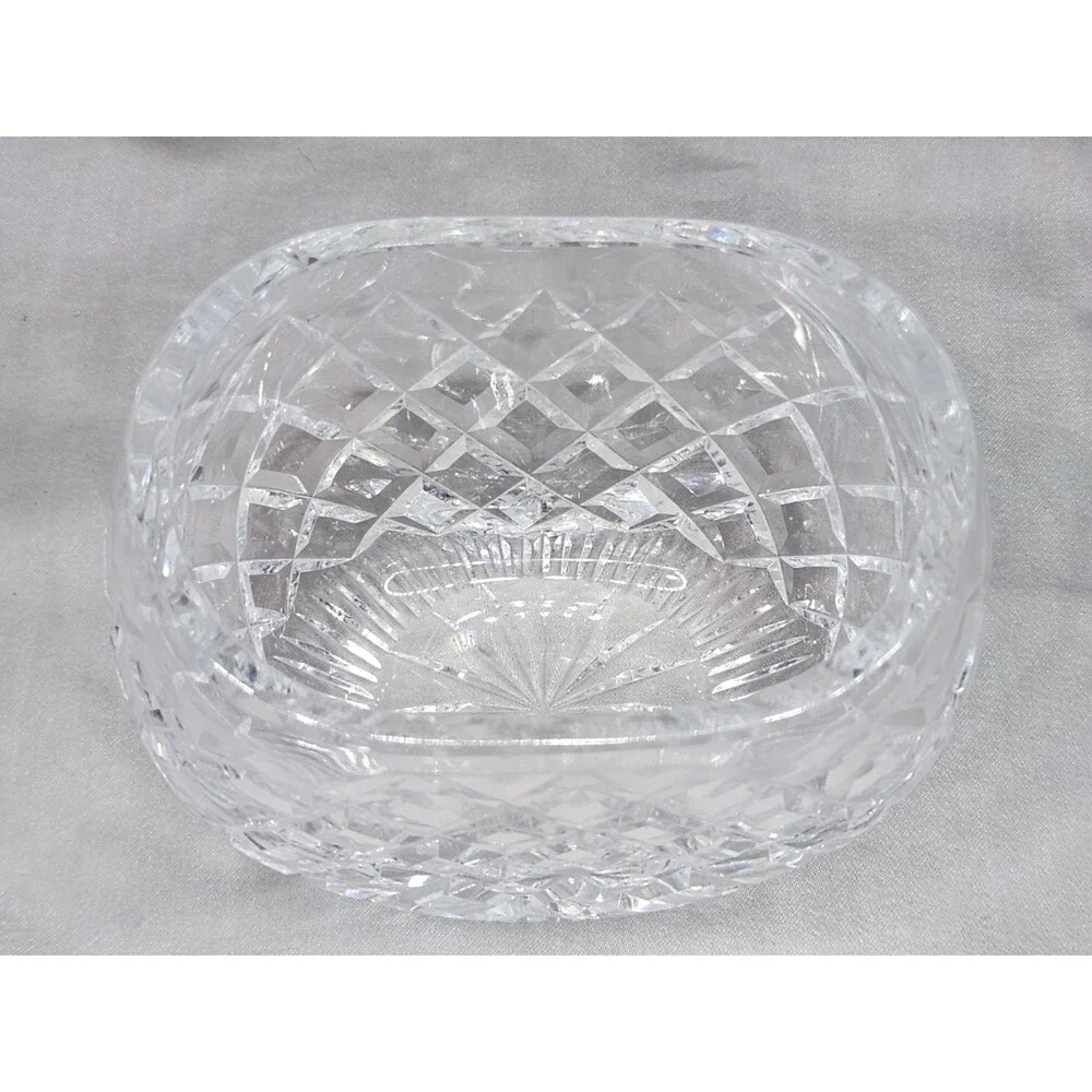 Waterford Crystal Oval Round Flower Vase 4.5